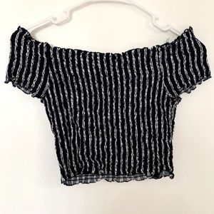 lottie moss navy striped top !!